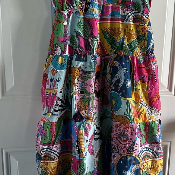 J Marie XS NWT Colorful Sleeveless Maxi Dress - Picture 5 of 5
